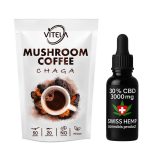 Chaga kava s gljivama i CBD ulje 3000 mg