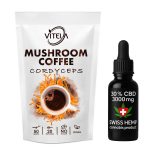 Cordyceps kava s gljivama i CBD ulje 3000 mg