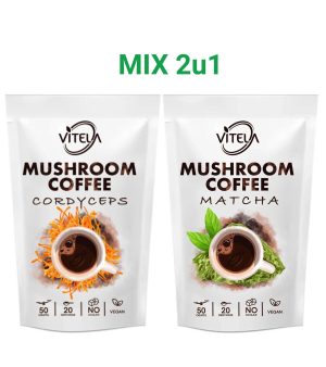 Cordyceps i Matcha kava s gljivama za fokus, detoks i vitalnost