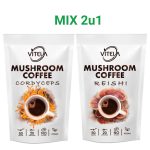 Cordyceps i Reishi kava s gljivama za snagu, opuštanje i podršku organizmu