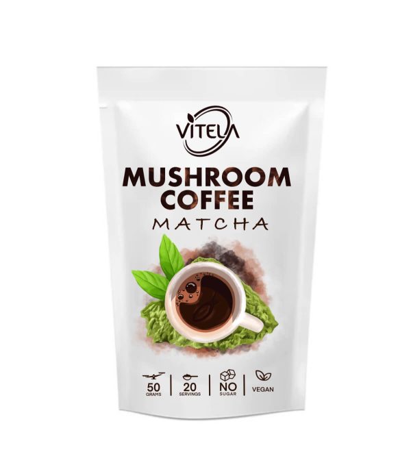 Matcha kava s gljivama za detoksikaciju i vitalnost