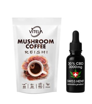 Reishi kava s gljivama i CBD ulje 3000 mg