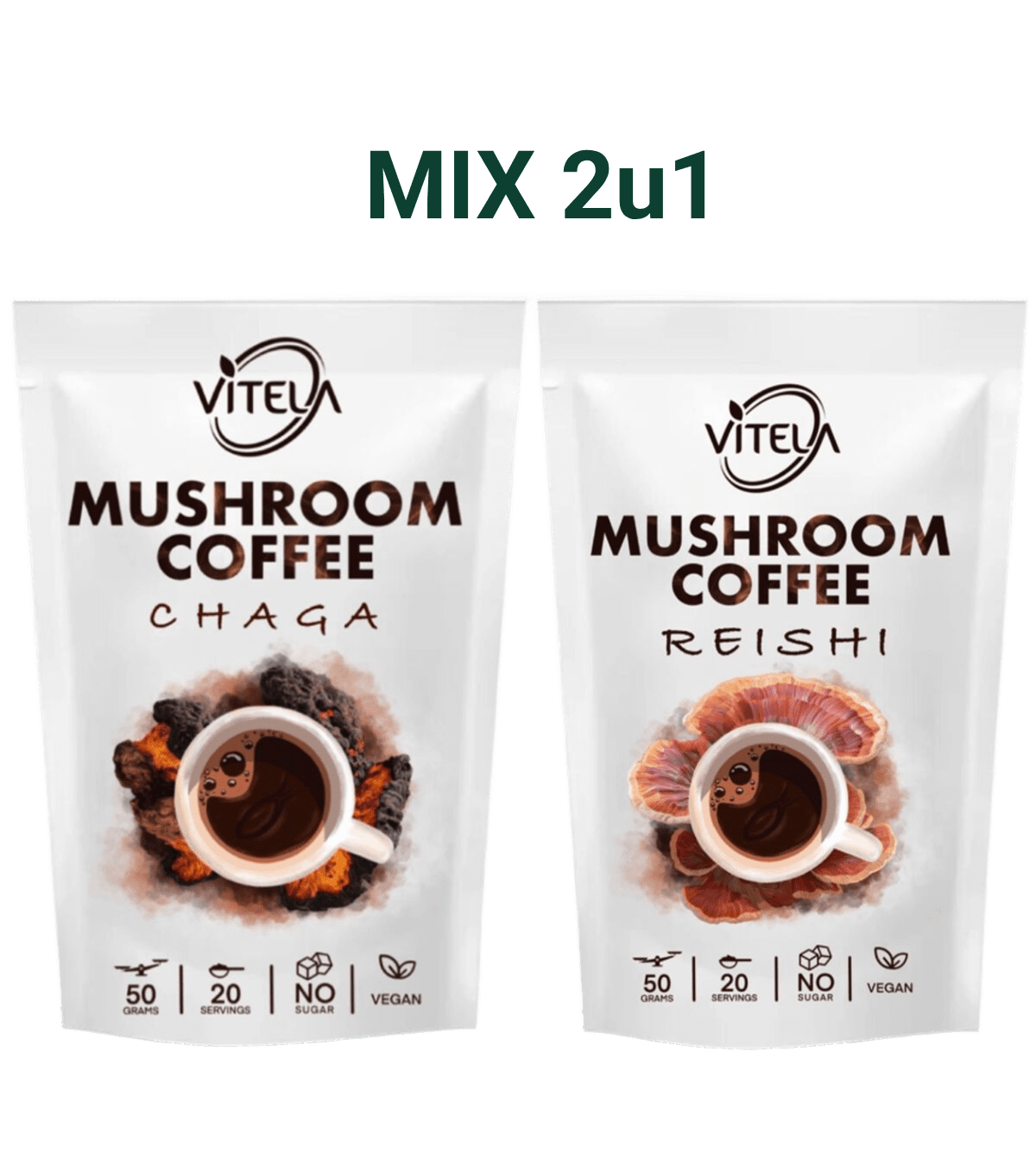 Chaga i Reishi kava s gljivama za jačanje zdravlja i opuštanje