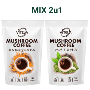 Cordyceps i Matcha kava s gljivama za fokus, detoks i vitalnost