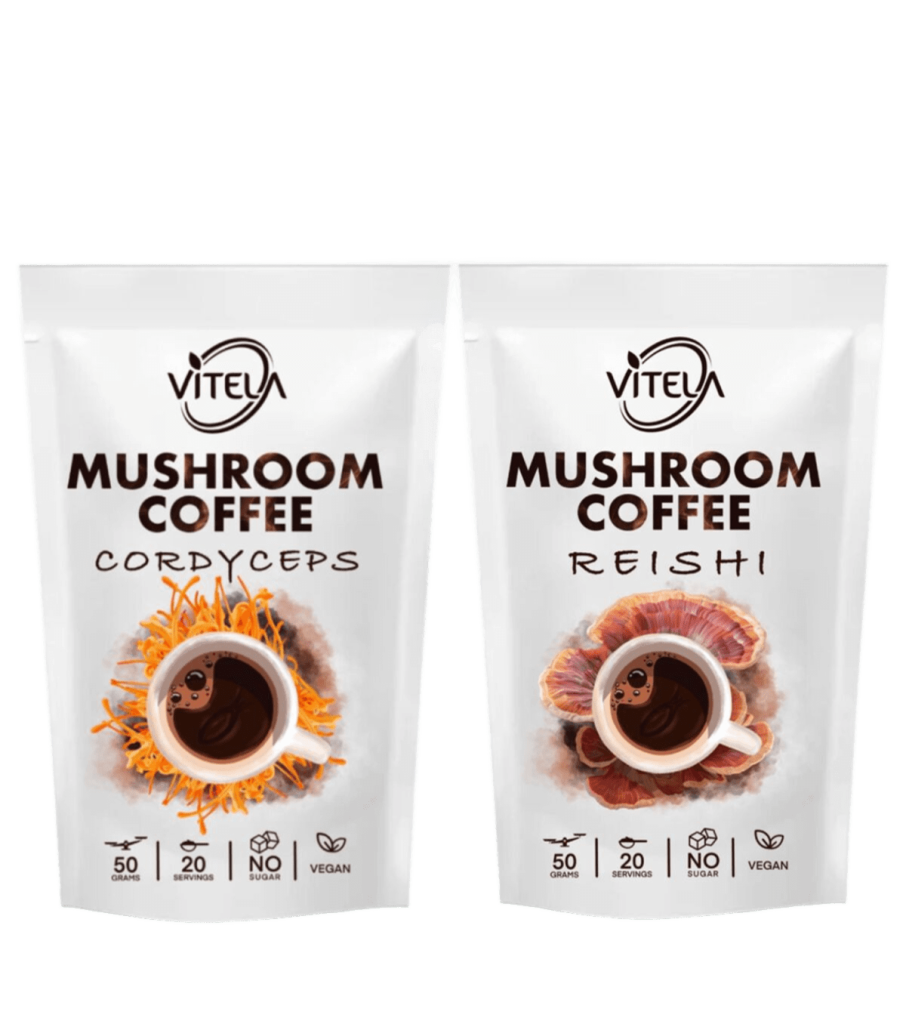 Cordyceps i Reishi kava s gljivama za snagu, opuštanje i podršku organizmu