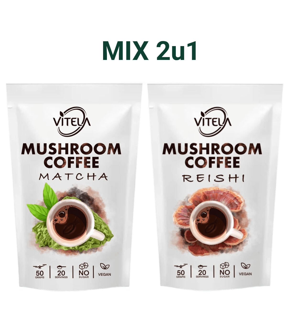 Matcha i Reishi kava s gljivama za prirodnu energiju i smirenje