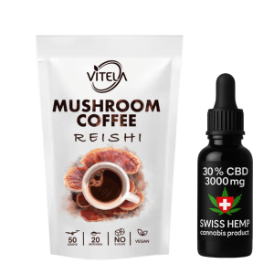 Reishi kava s gljivama i CBD ulje 3000 mg