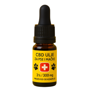 Bočica CBD ulja za pse i mačke 3% 300mg – proizvod od konoplje