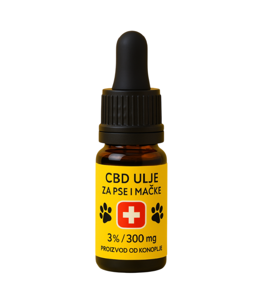 Bočica CBD ulja za pse i mačke 3% 300mg – proizvod od konoplje