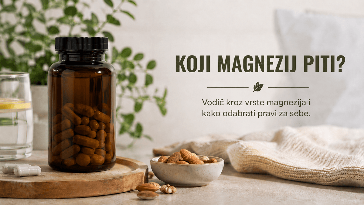 Koji magnezij piti – neutralna bočica s kapsulama uz bademe i prirodne izvore magnezija