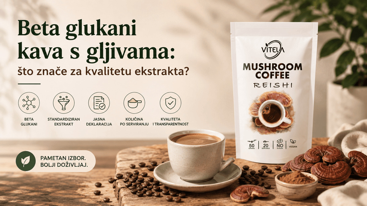 Beta glukani u kavi s gljivama – kvaliteta ekstrakta, standardizacija i deklaracija