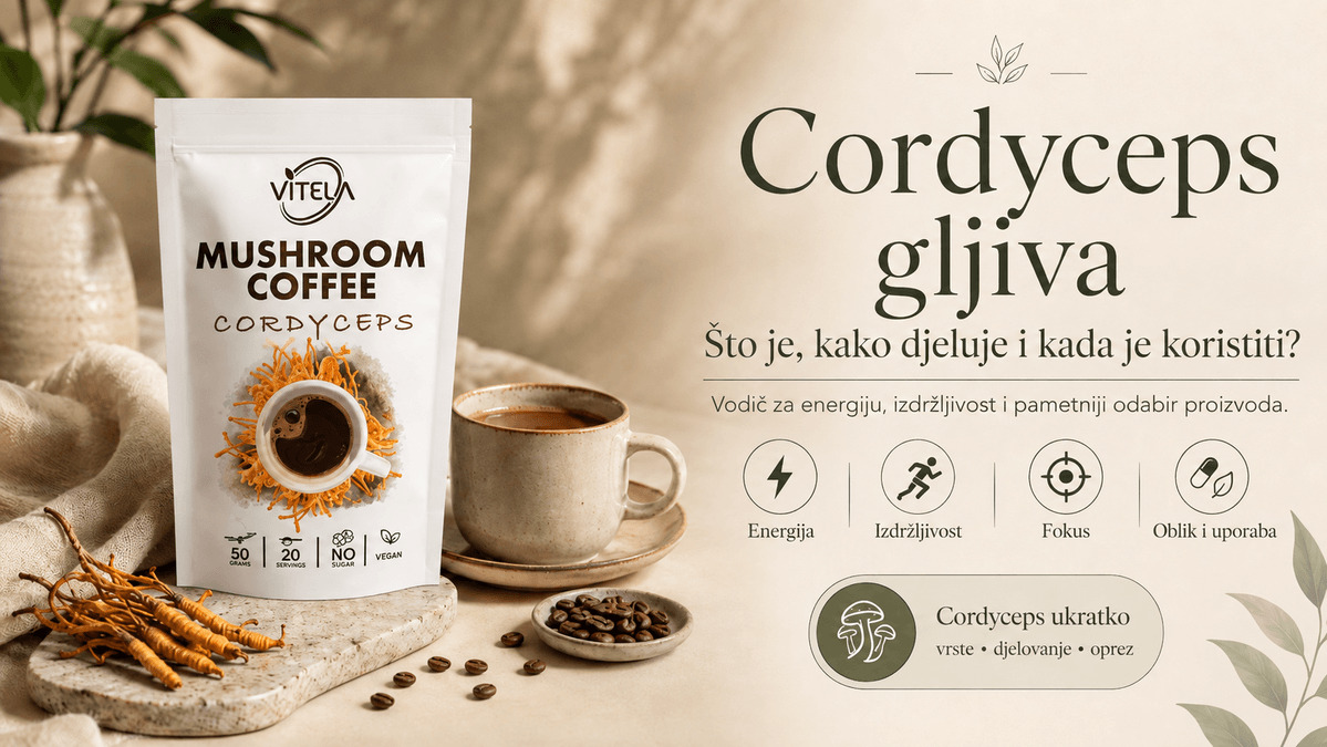 Cordyceps gljiva – djelovanje, energija, izdržljivost i način upotrebe