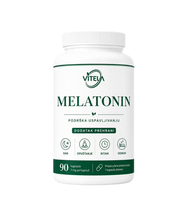 Vitela Melatonin 1 mg dodatak prehrani, 90 kapsula
