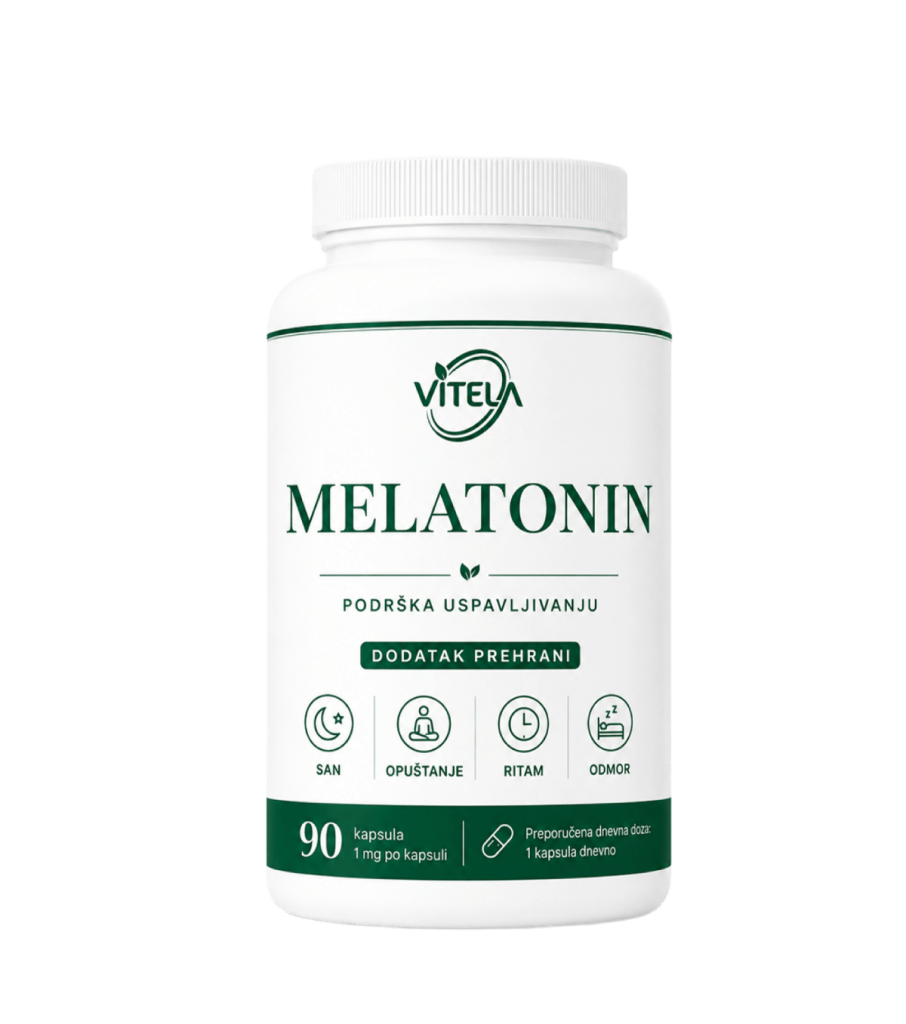 Vitela Melatonin 1 mg dodatak prehrani, 90 kapsula