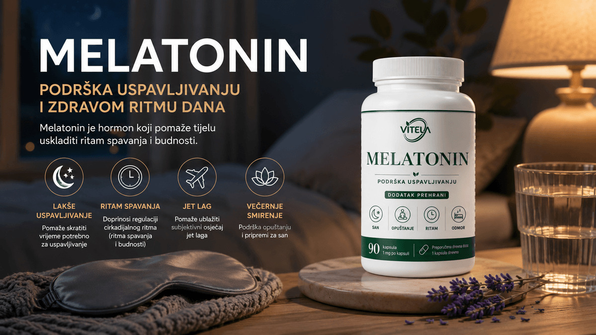 Vitela Melatonin za podršku uspavljivanju i ritmu spavanja