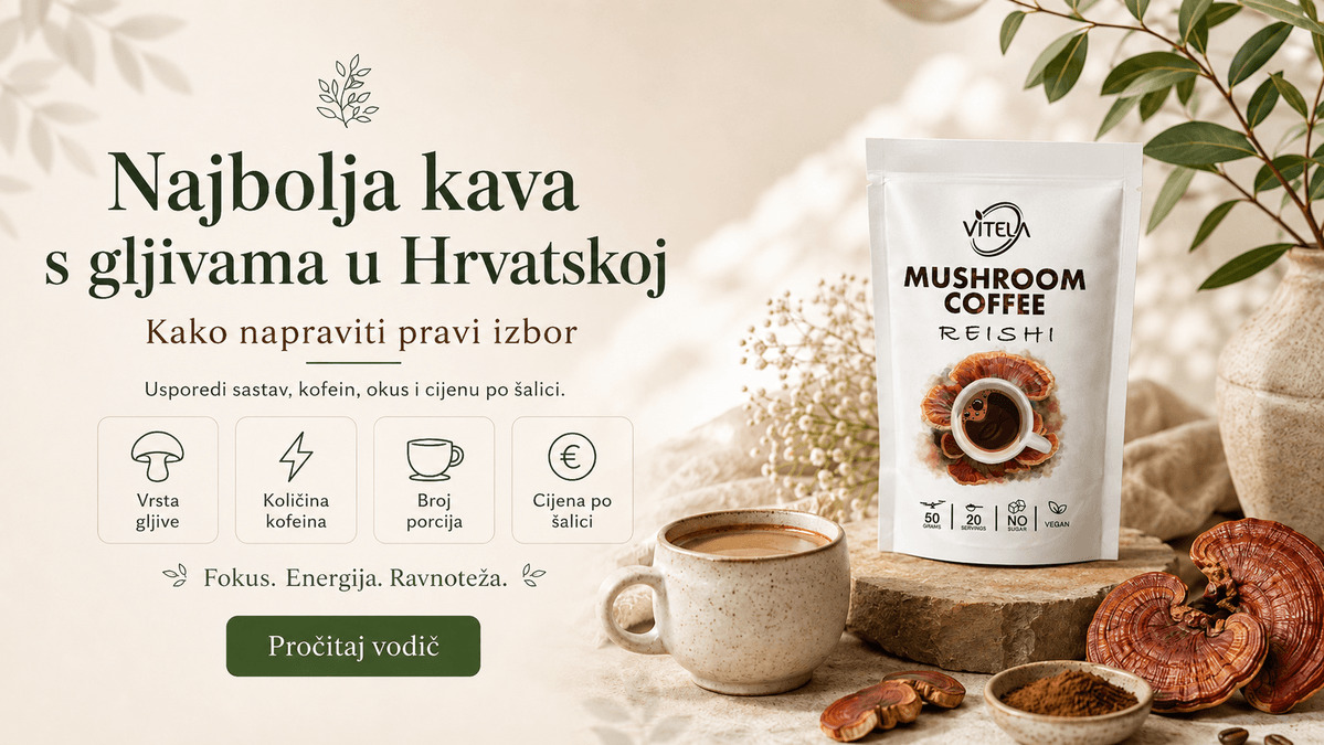 Najbolja kava s gljivama u Hrvatskoj – kako odabrati prema sastavu, kofeinu, broju porcija i cijeni