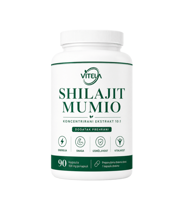 Vitela Shilajit Mumio koncentrirani ekstrakt 10:1, 90 kapsula
