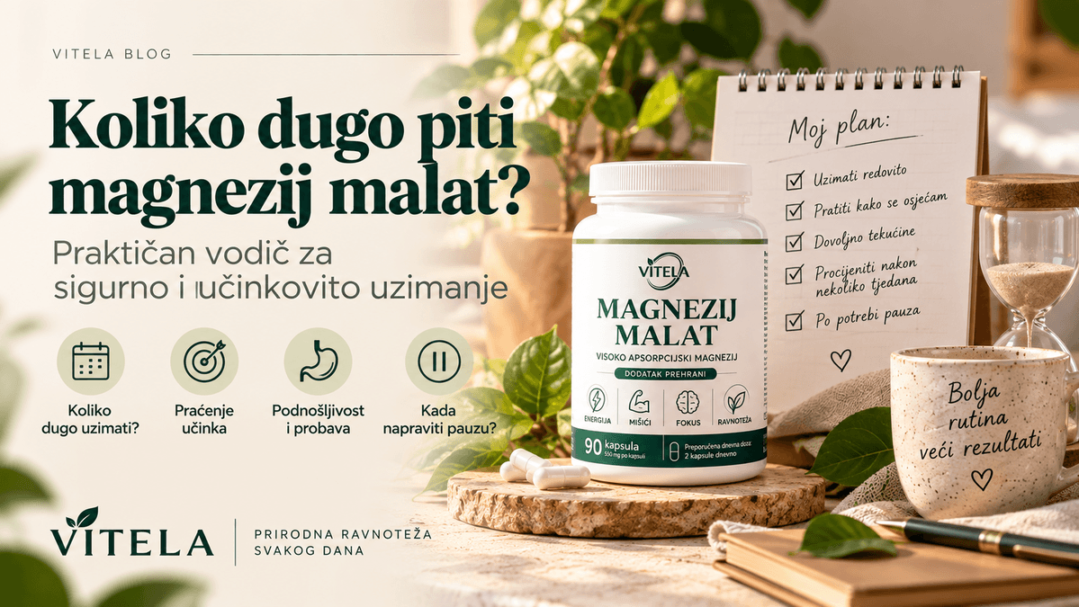 Koliko dugo piti magnezij malat i kada napraviti pauzu
