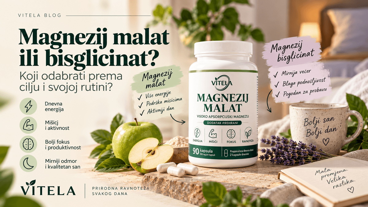 Magnezij malat ili bisglicinat – usporedba prema cilju i rutini