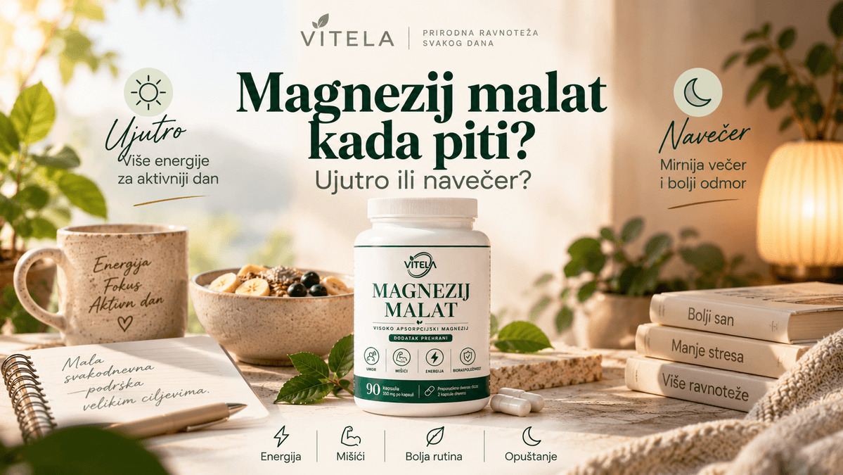 Magnezij malat kada piti – ujutro ili navečer