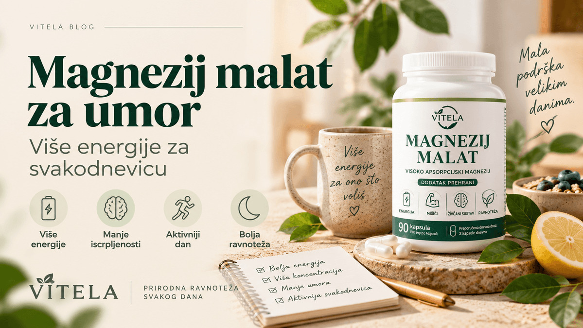 Magnezij malat za umor i dnevnu energiju