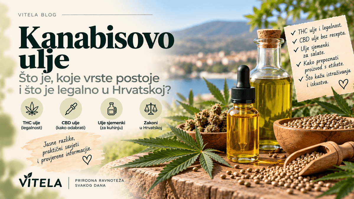 Kanabisovo ulje – razlika između CBD, THC i ulja sjemenki te legalnost u Hrvatskoj