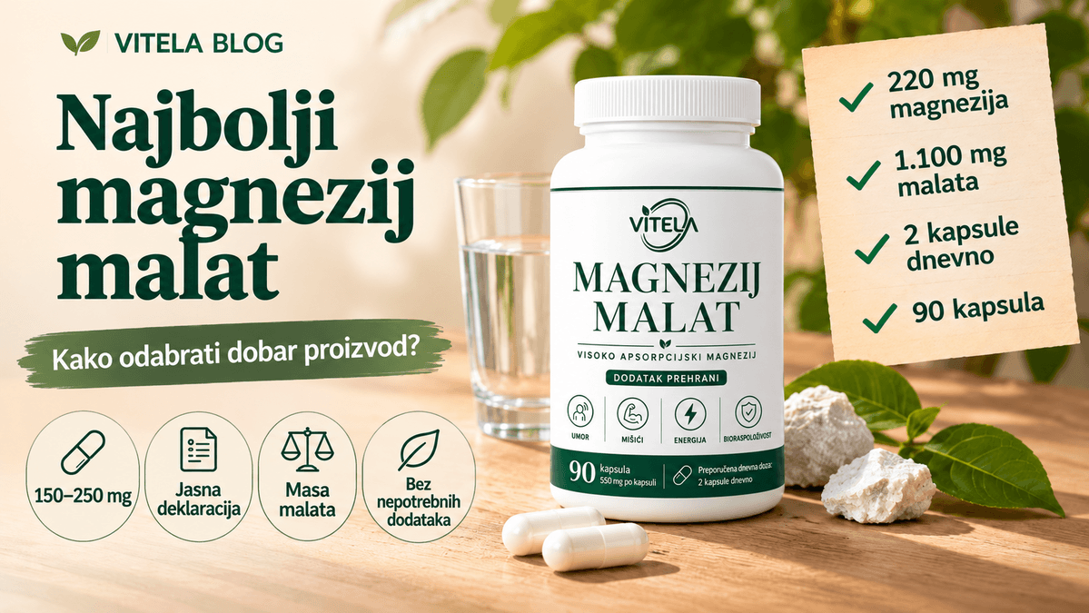Najbolji magnezij malat – doza, jasna deklaracija, masa malata i kapsule