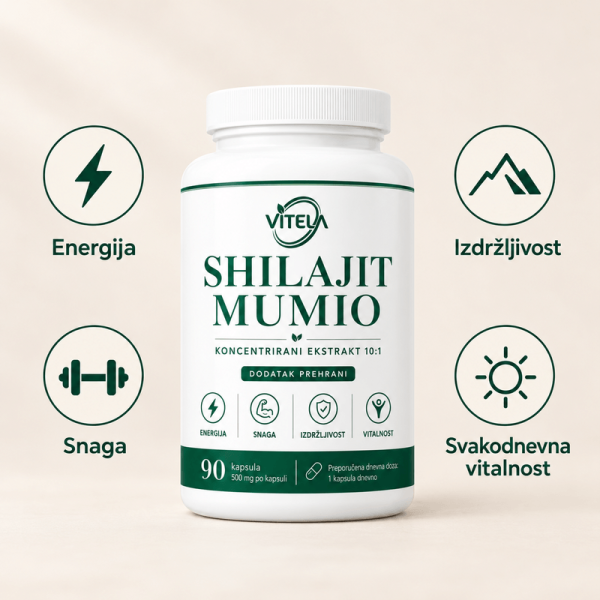 Vitela Shilajit Mumio – energija, snaga, izdržljivost i svakodnevna vitalnost